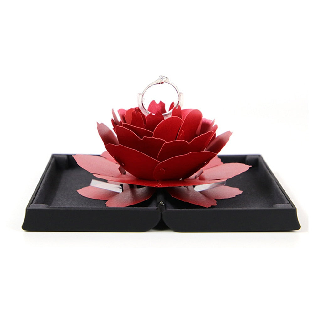 Boite à bague Hakana™ Rose Rouge