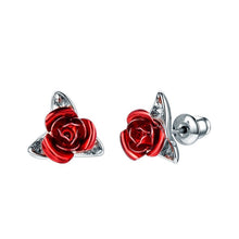 Boucle d'oreille Hakana™ Rose Rouge